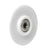 CRL 2-1/2" Nylon Sliding Door Wheel, Round Edge, Wide Fork