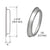 CRL Aluminum 0.197 in Flared Cylinder Ring - Replacement