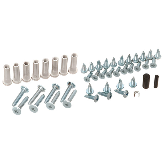 Roton replacement screw and pin kit SKU 22701SA, satin anodized screws, pins and bushings.