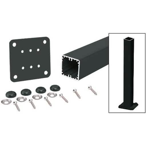 CRL Matte Black 36" Surface Mount Post Kit - Compatible with 200, 300, 350, 400 Series