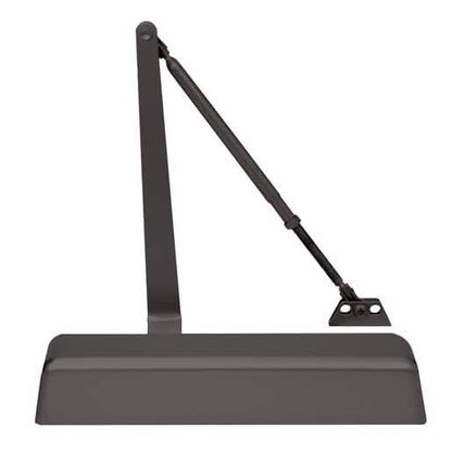 CRL Dark Bronze Adjustable Spring Door Closer, Size 2-5, Delayed Action, Surface Mount