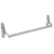 CRL Satin Aluminum Cross Bar Panic Push Bar, LH Reverse Bevel Rim