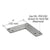 CRL P-Series Polished Stainless 90° Fixed Post Saddle Replacement