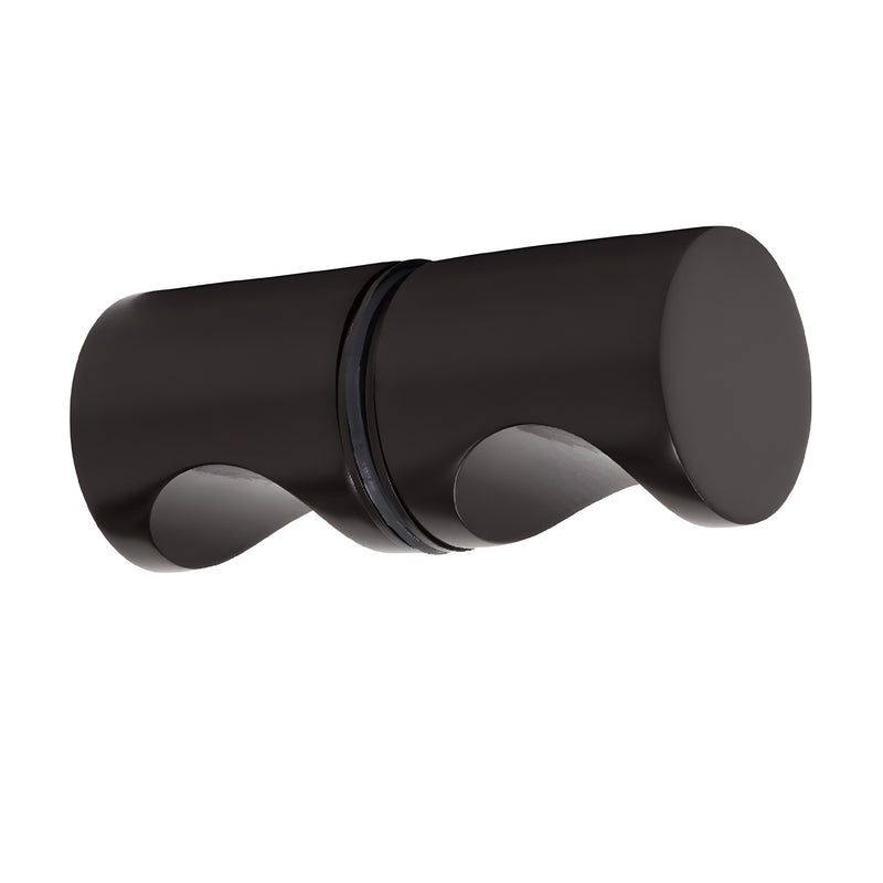 Oil rubbed bronze Crescent back-to-back shower knob, 1 in. brass grip (SKU SDK1400RB)
