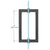 CRL MT Matte Black 8" Round Mitered Corner Glass Door Pull