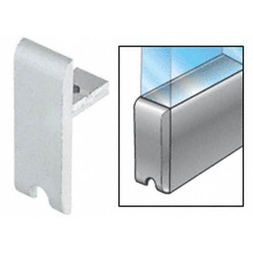 CRL Satin Anodized End Cap for LK610 'H' Bar - Durable, Sleek Finish for Modern Interiors