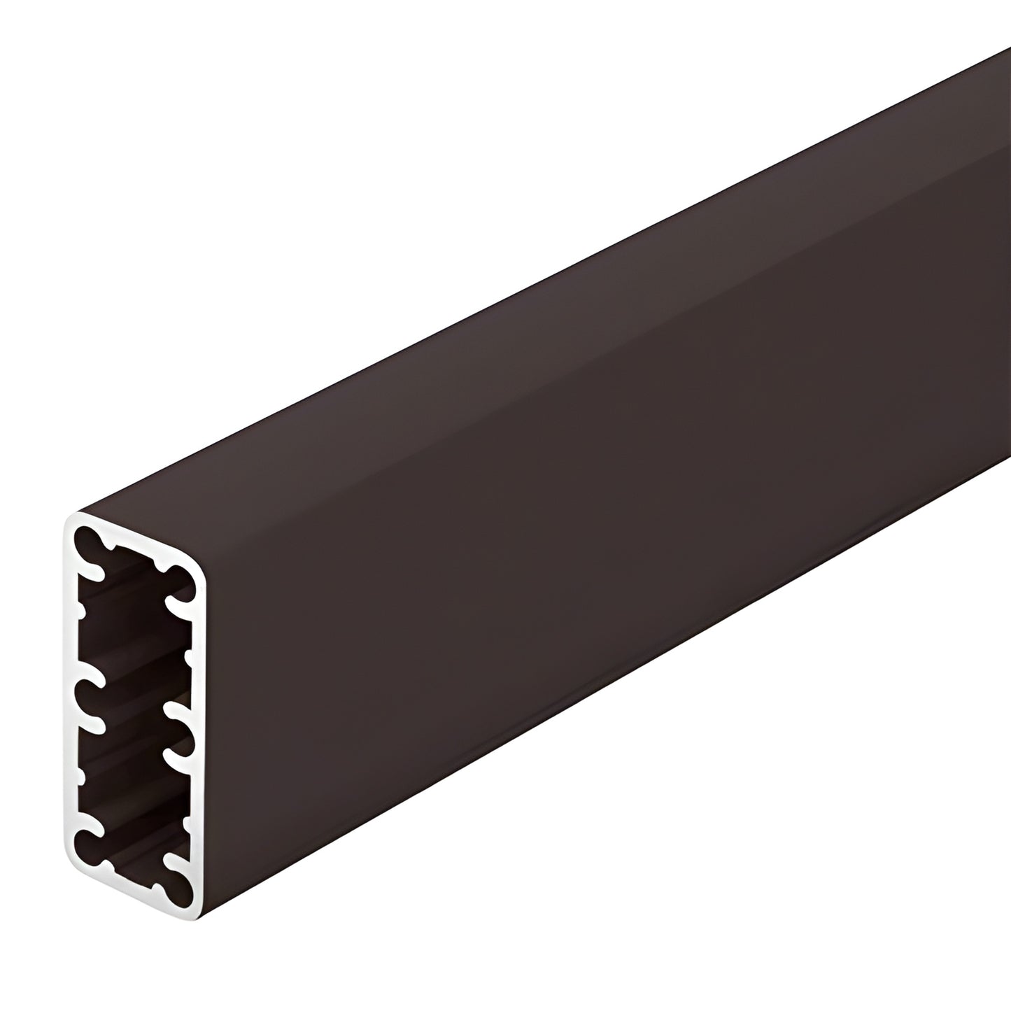 Matte bronze 36 in aluminum railing post, 2-3/8 in x 1-1/8 in (SKU HPT36BRZ)