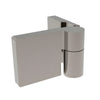 Lugano LUG044RBN brushed-nickel concealed hinge for 8-10mm frameless glass shower doors, left-hand