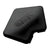 CRL 135° Matte Black Rectangular Center Post Cap (AWS)