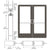 CRL-U.S. Aluminum Bronze Offset Pivot Entrance Doors Series 400