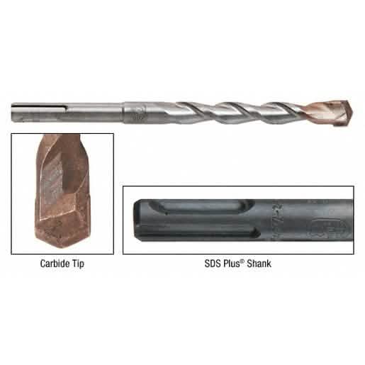 CRL 1/2\" x 6\" Thundertwist™ SDS Plus® Drill - Durable Uni-Shank for Efficient Drilling