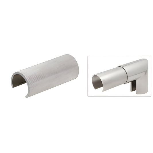 GR19CSM mill-finish 5" 6063-T6 aluminum connector sleeve for 1.9" handrail splices