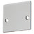 CRL Brushed Stainless Replacement End Cap for NH2 Glass U-Channel