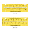 Yellow replacement scale set (SKU MG1500SS) for MG1500/MG1500MM glass thickness and IG air-space measurement.