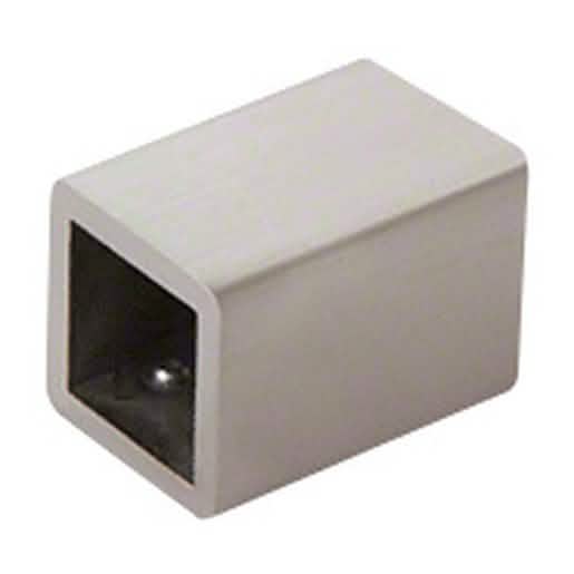 Brushed Nickel Wall Mount Bracket for Square Bar - Sleek, Durable, Modern Design.
