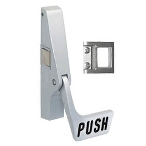 CRL Satin Aluminum Jackson® 10 Series Left Hand Reverse Bevel Paddle Rim Exit Device