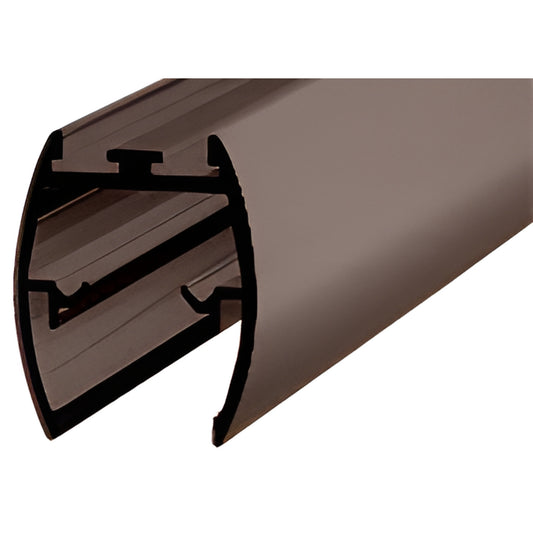 Oil rubbed bronze aluminum shower door header extrusion (144 in) - DK611440RB
