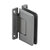 CRL Pinnacle 337 Brushed Nickel Adjustable Glass Door Wall Hinge
