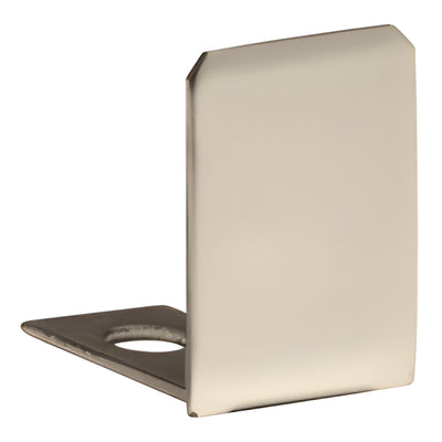 CRL Brushed Nickel 1/2 in U-Channel End Cap for Glass