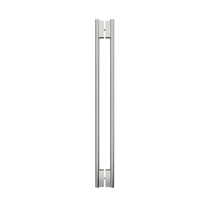 HPH48CBS stainless steel 48 in C-style tubular back-to-back shower door handle, brushed finish for 3/8 in glass