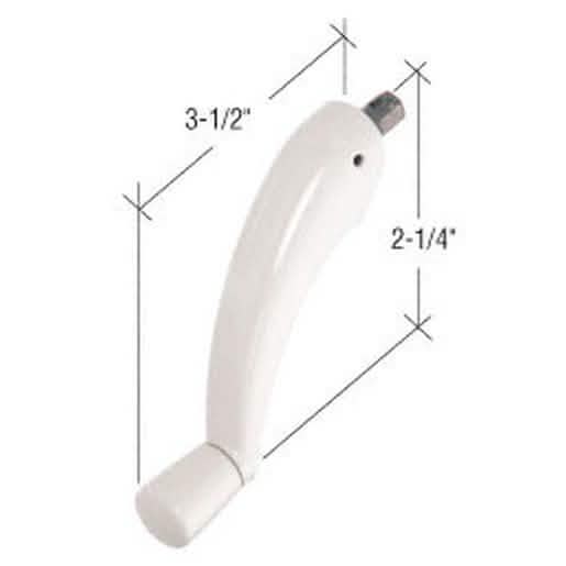 CRL White Pro-Drive Crank Handle for Efficient Window Operation and Stylish Decor