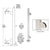 CRL 42 in Stainless Steel Round Glass Railing Kit - Clamp-On End