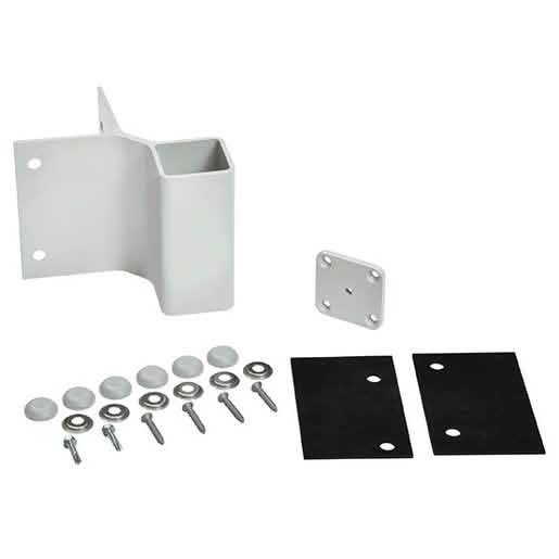 CRL Sky White 90° Fascia Mounted Bracket - Durable Outdoor Support Solution