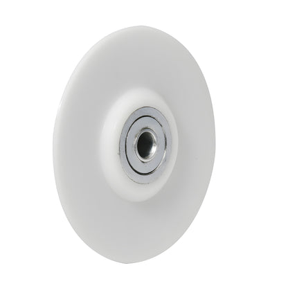 CRL REPS5N 2.5 in nylon replacement wheel, white round-profile roller with ball-bearing hub
