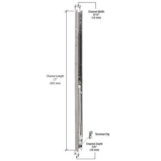 "CRL 17-inch Window Channel Balance 1610/16-1 for Smooth Window Operation & Easy Installat