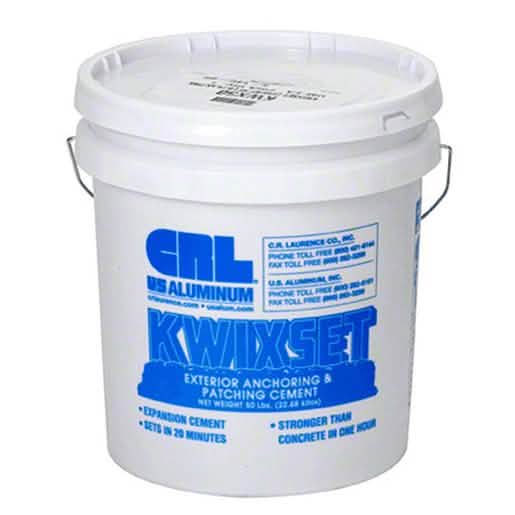 CRL 50 Lb. Kwixset Expanding Cement - Fast-setting, high-strength construction solution.