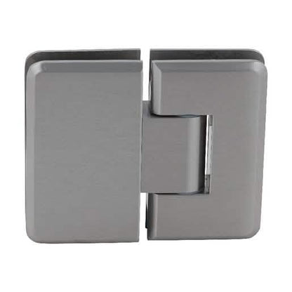 CRL Brushed Nickel Cologne 380 Series Adjustable 180º Glass-to-Glass Hinge for Shower Door