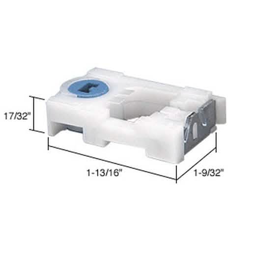 CRL Lock Shoe for 9/16" Tilt Window Spiral Balances - Durable, Easy Installation
