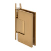Vienna V1E045MG modern gold brass 135 glass-to-glass shower hinge, fits 3/8-1/2 in tempered glass