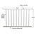 CRL Metallic Silver 48x48in Metal Picket Fence Panel 200/300/350/400