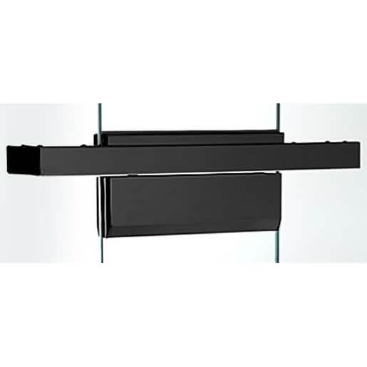 Matte Black Floating Header for Overhead Concealed Door Closers, 36" Opening, CRL.