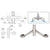 CRL Brushed Stainless Double-Arm Handrail Bracket Wall/Fin Mount