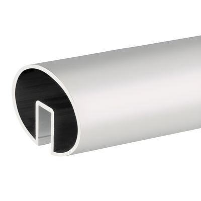 CRL Anodized Oval Aluminum Cap Rail 4" x 2.5" for 1/2"-5/8" Glass