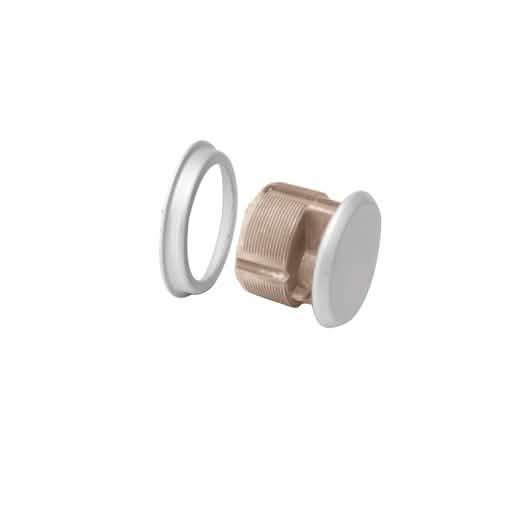 CRL Aluminum Mortise Dummy Cylinder - Durable, sleek design for secure door applications.