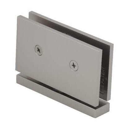 CRL Satin Nickel Senior Cardiff Series Hinge - Durable, sleek design for glass doors.