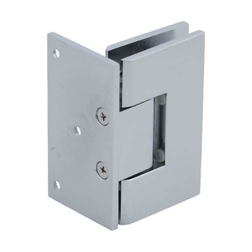 CRL Polished Chrome Vienna 044 Wall Mount Offset Back Plate Hinge - Product Image 3