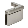 Brushed nickel Prima beveled pivot hinge for 8-10mm glass shower doors (PPH05RBN)