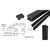 CRL Matte Black Storefront Glass Center Post Kit 2" x 2-5/8" 180° 60"