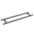 CRL 18 in Matte Black Bathroom Ladder-Style Double Towel Bar