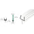 CRL One-Piece Bottom Rail with Clear Wipe for 1/2 in Glass Door