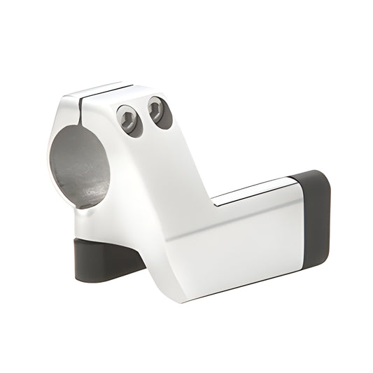 LS605LPS double-roller door stop, polished/brushed stainless steel (Alloy 316) clamp-on end stop for Laguna sliding glass doo