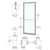 CRL-U.S. Aluminum 250 Clear Anodized Narrow Stile Active Leaf 36x84
