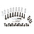 CRL Dark Bronze Screw Pack for 200/250 Continuous Geared Hinges