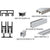 CRL D603/D602 Brite Anodized Sliding Track w/ Nylon Rollers