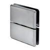 SRPPH02BN brushed nickel glass-to-transom pivot hinge for 1/2" (12mm) shower glass, solid brass