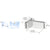 CRL Polished Stainless Steel Transom Patch Connector for Glass Doors
